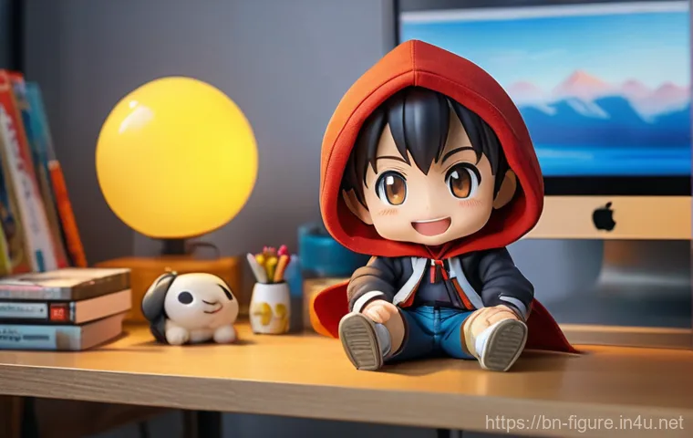 피규어 수집을 시작하기 전 알아야 할 점 - **Prompt for an Entry-Level Figure Enthusiast:**
"A cozy, brightly lit bedroom of a young adult ...